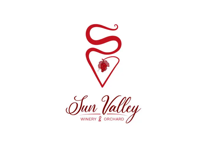 Sun Valley Winery & Orchard - Vertical Mark & Logo Design
